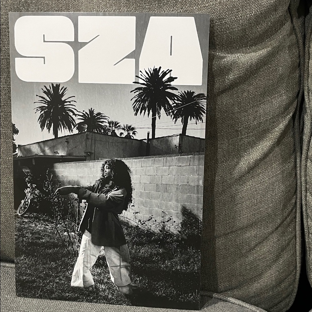 SZA CTRL Poster Black and White